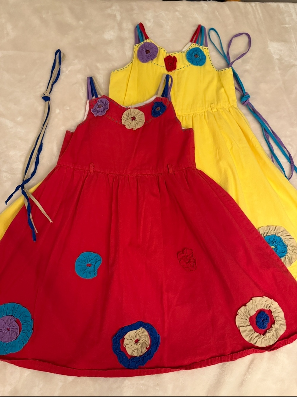 Silly Sissy Girls Floral Appliqué Casual Sundress Set Size 6
